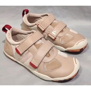 New Plae Nat Dusty Rose Leather And Velvet Snealers Girls sz 13.5